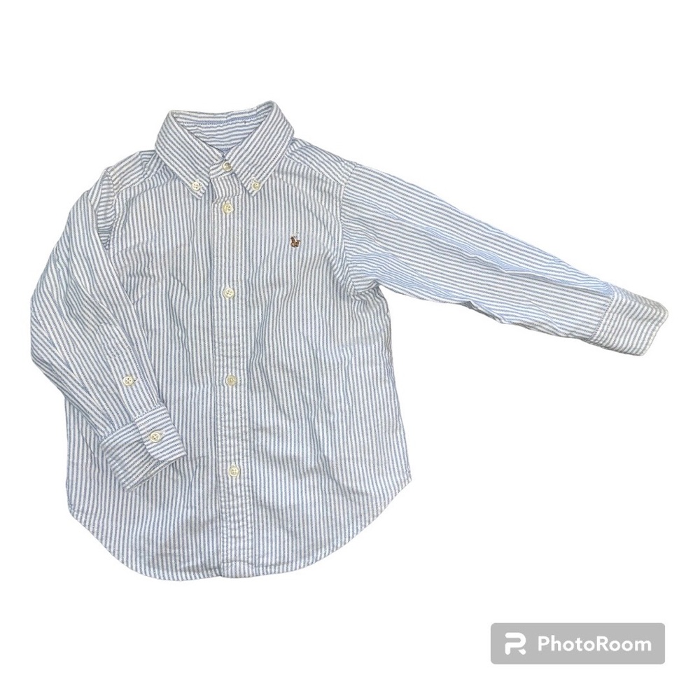 Polo Ralph Lauren 2T Boys Striped Button Up Long Sleeve Dress Shirt